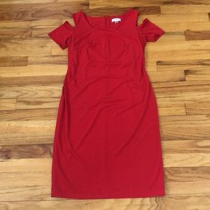 Calvin Klein Cold Shoulder Sheath Dress Sz 6